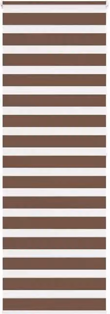 Berkfield Home Brown Zebra Blind with Animal Pattern, W: 75 cm, H: 200 cm