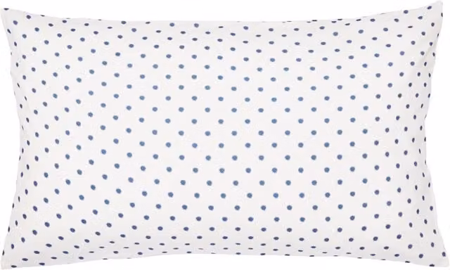 LAND & SHORE Sora Floral Pure Cotton Pillowcases, 2 Pack, White Mix