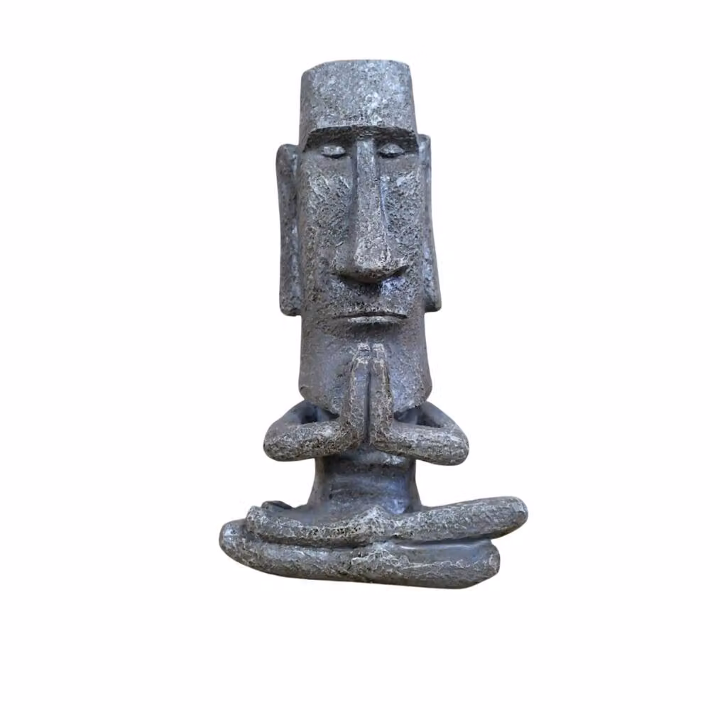 Gifts Direct 2 U Set of 3 Grey Easter Island Head Tabletop Ornaments – 3