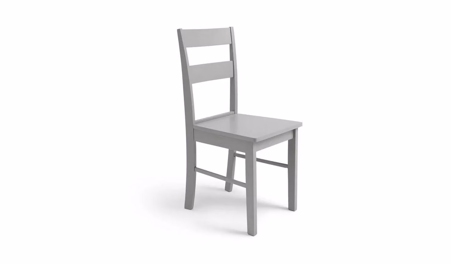 Chicago Pair of Solid Wood Dining Chairs in Grey