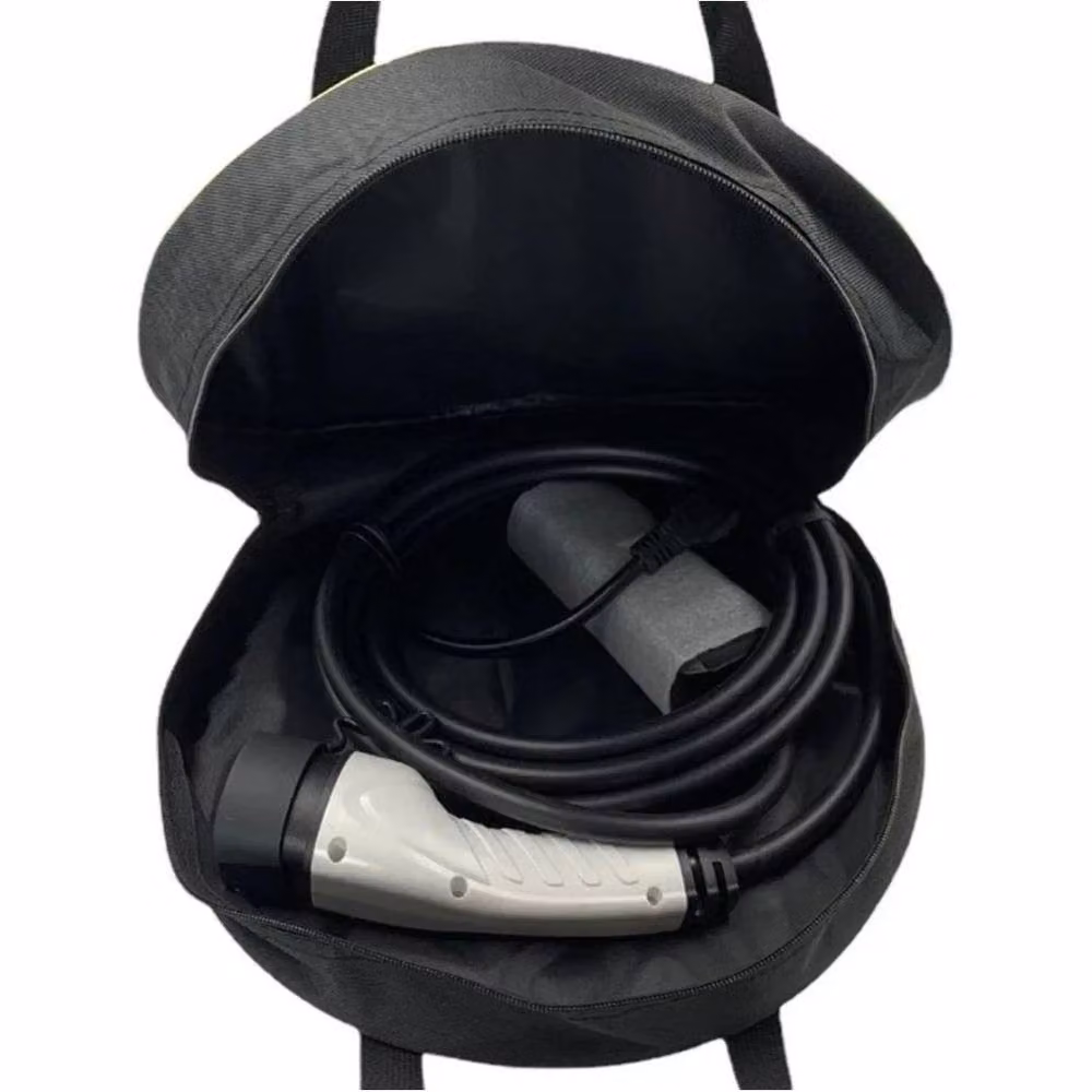 Flavora Black Fabric EV Charging Cable Storage Bag with Handles – 2