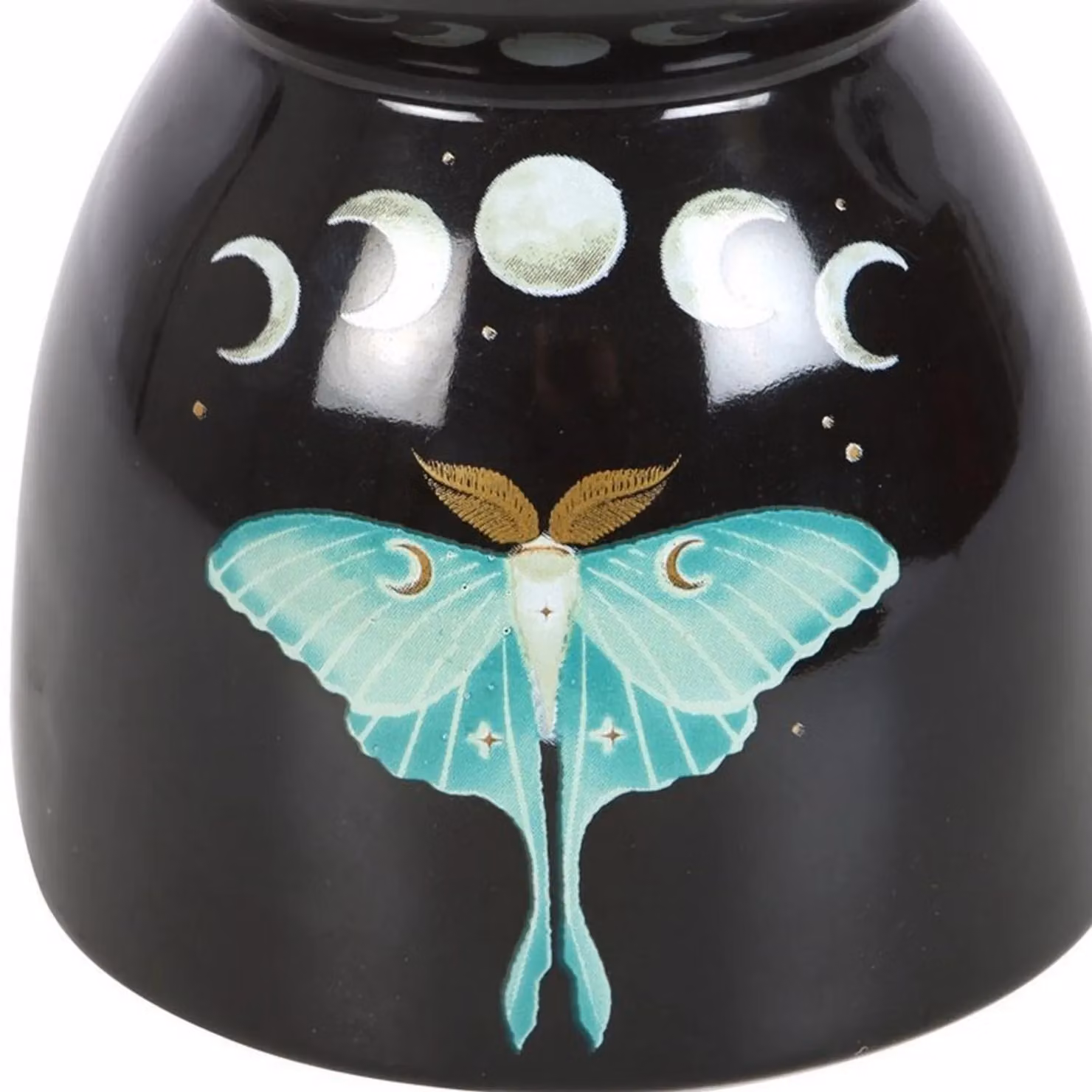 Something Different Dark Forest Luna Moth Oil Burner in Black – 2