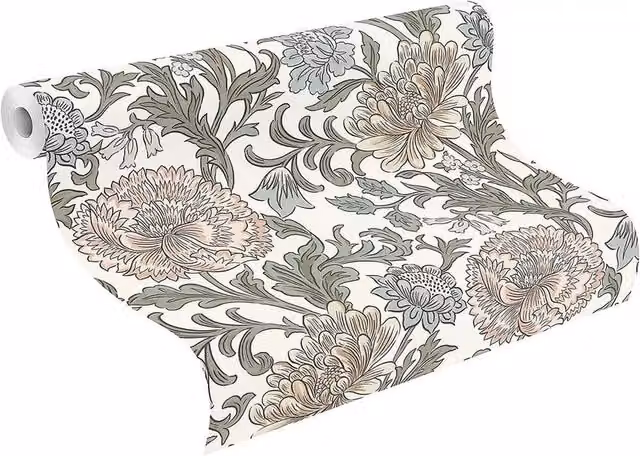 Havendro Salisbury Multi Colour Botanical Floral Modern Washable Vinyl Wallpaper Roll