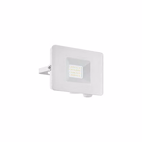 Loops IP65 Outdoor White LED Wall Flood Light, 20W Adjustable Aluminium Porch Lamp