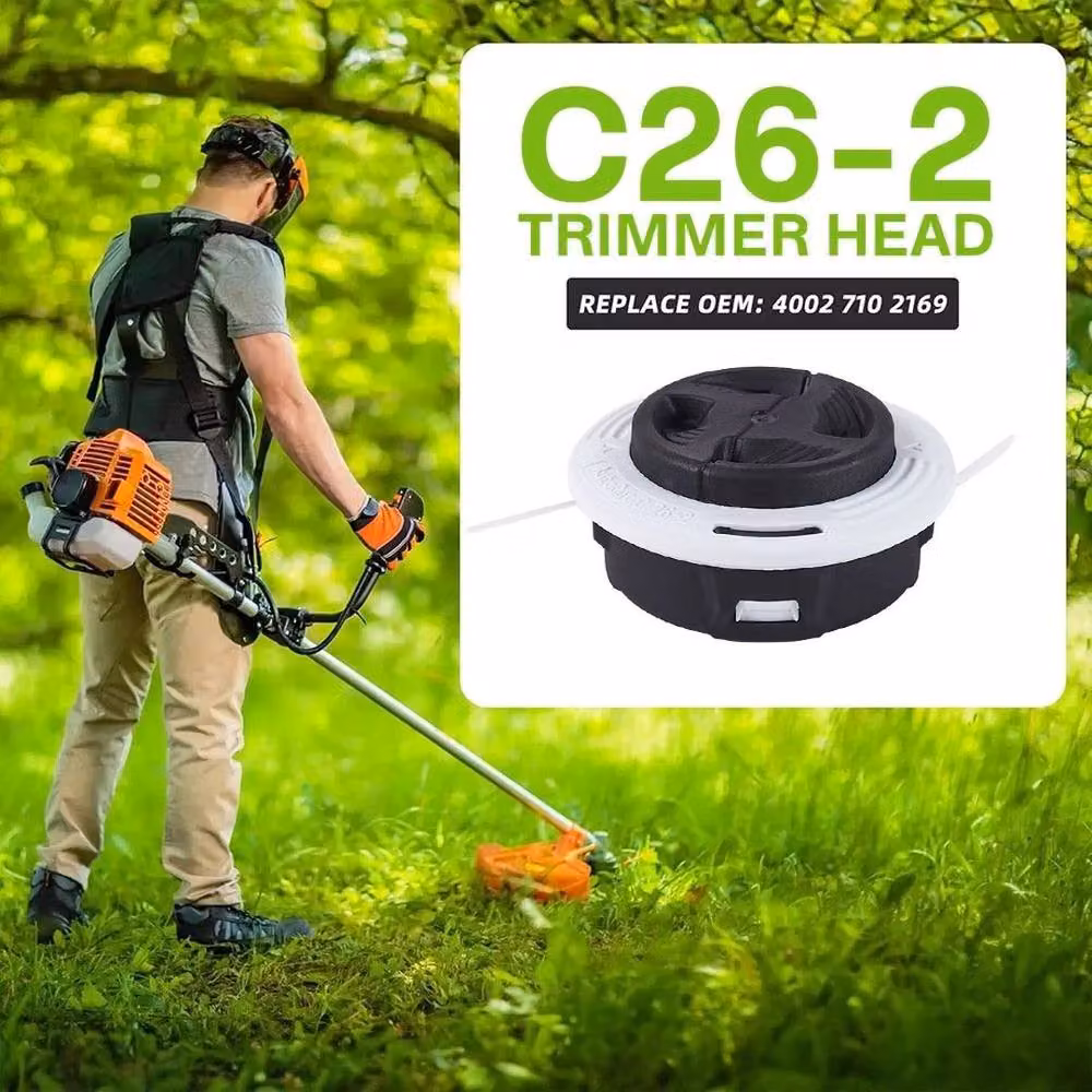 NESTLUNE 2 Pack of Black Autocut C26-2 Mowing Strimmer Spools for Stihl, 1.25kg – 5
