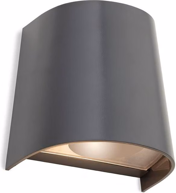 Netlighting Firstlight Duke Resin Single Wall Garden Light in Grey IP65 – 2