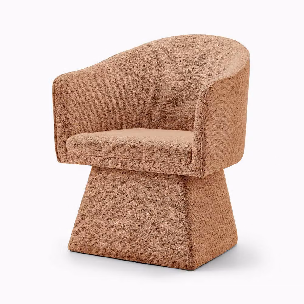 FurnitureboxUK Vera Fabric Accent Chair in Orange – 2
