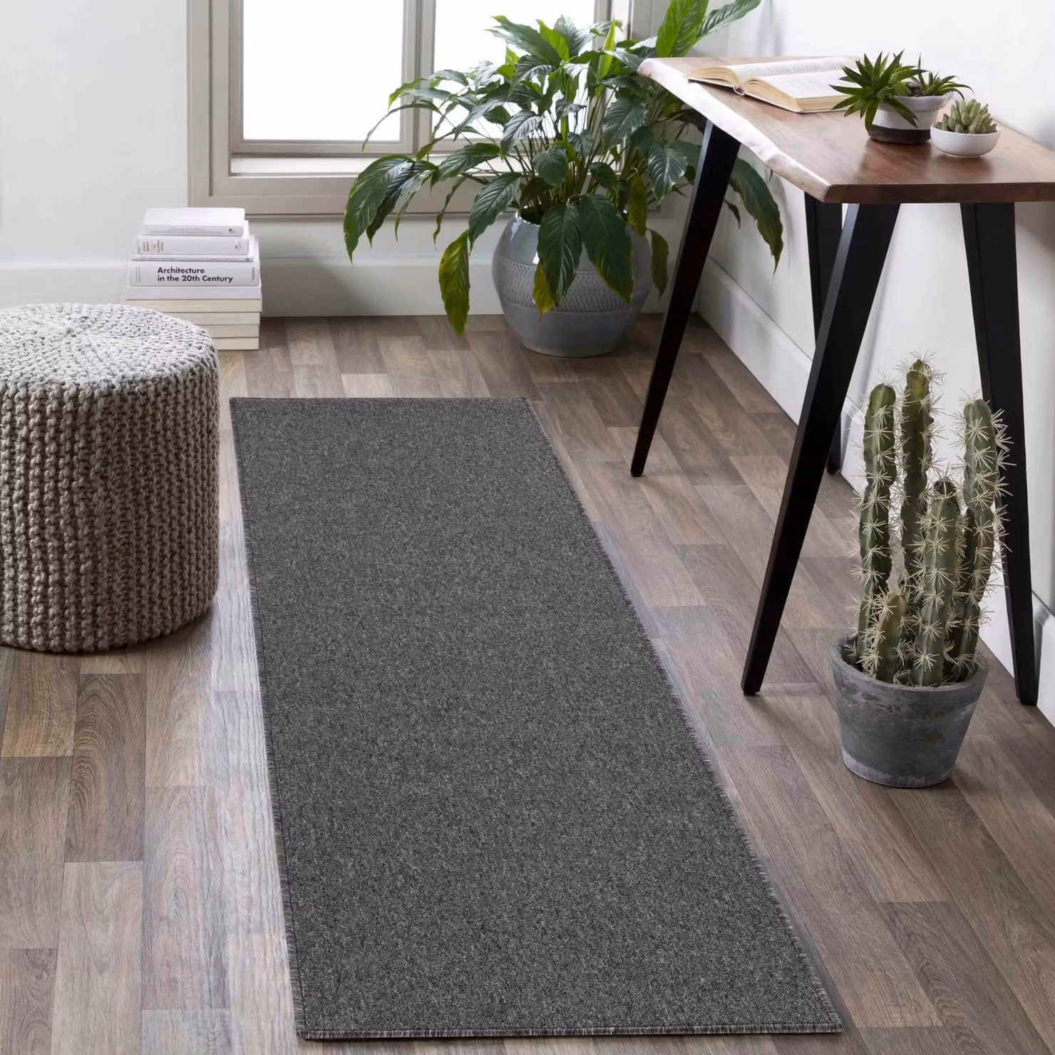 Desire Rugs Modern Hand Tufted Plain Area Rug in Grey, W: 120 cm, L: 170 cm – 4