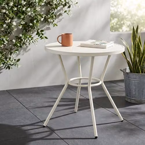 Core Products Rimini Bistro Round Dining Table for Garden and Patio, W/D/H: 70 x 70 x 75 cm – 3