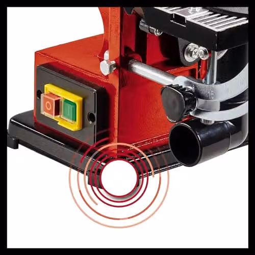 Einhell 380W 2-in-1 Benchtop Belt and Disc Sander in Red and Black – 7