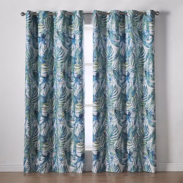 Mala Green Blackout Thermal Insulating Eyelet Curtains, 2 Pack, H: 183 cm, W: 168 cm