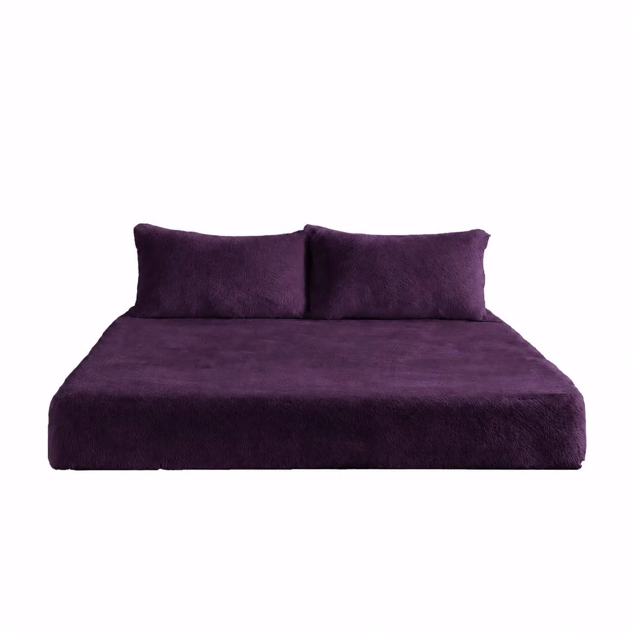 Snug City Purple Teddy Fleece Extra Deep Fitted Sheet, Small Double, 30 cm Depth – 2