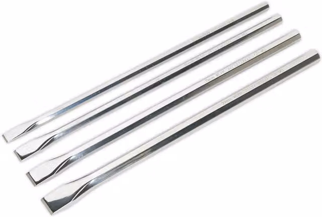Loops 4 Piece 350mm Extra-Long Chisel Set in Silver Chrome Molybdenum Steel – 1