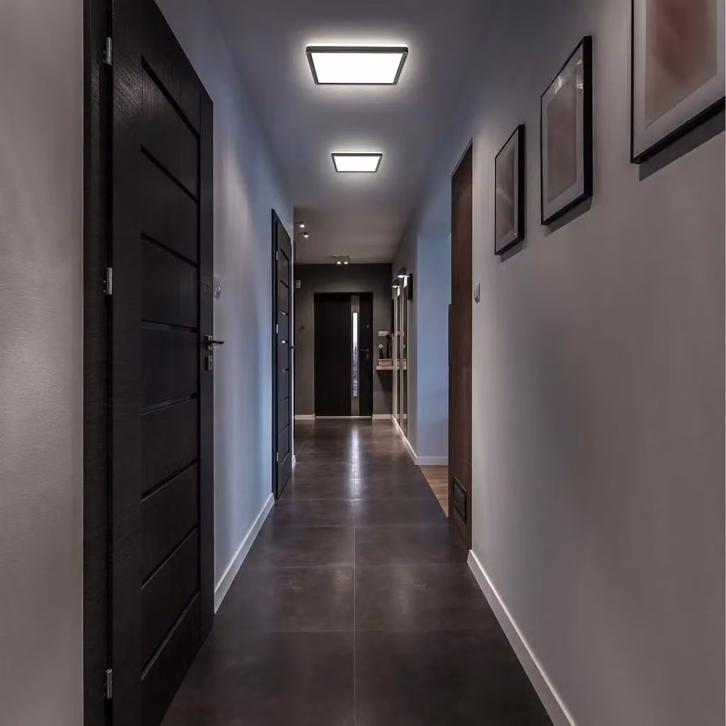 B.K.Licht Square LED Ceiling Light, 18W, 4000K Neutral White, 2400Lm, Black, W/D/H: 29.3 x 29.3 x 2.8 cm – 3