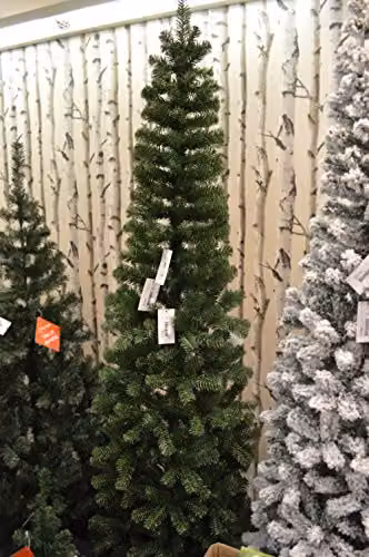 Premier Plain Green Spruce Pine Slim Christmas Tree – 3