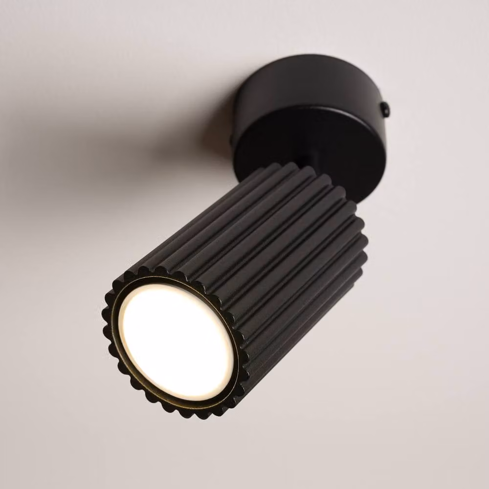 Sollux Lighting minimalist modern black metal cylinder ceiling lamp, W/D/H: 18 x 7 x 7 cm – 4