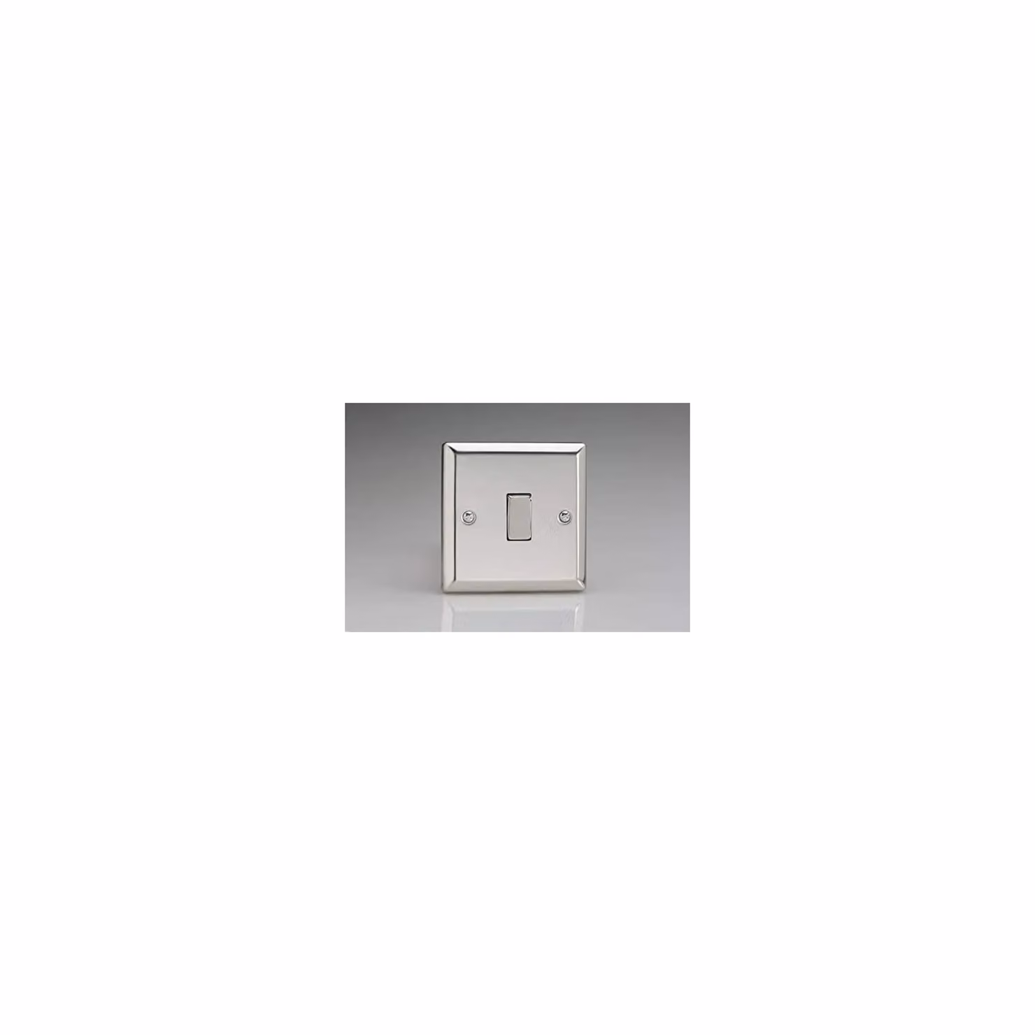 Varilight XC1D 1-Gang Rocker Switch in Chrome – 2