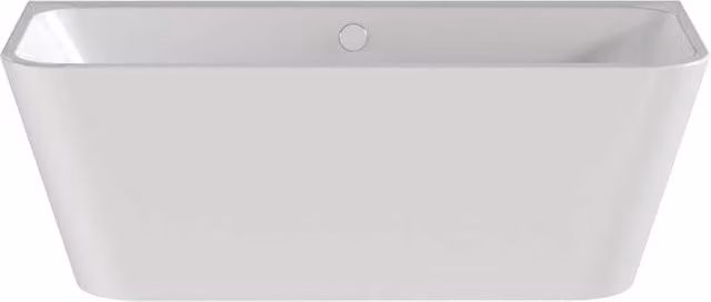 Balterley Rectangular Back-to-Wall Freestanding Acrylic Bath in White W/D/H: 160 x 70 x 42 cm