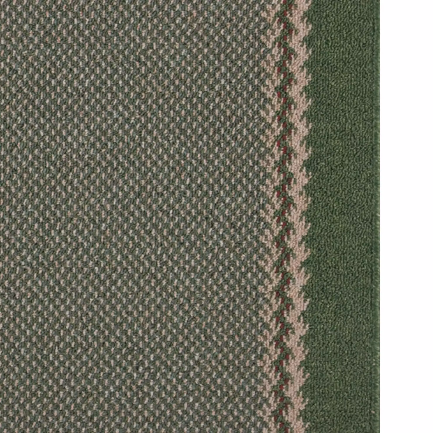 THE RUGS Green, Beige and Black Bordered Design Machine Washable Non-Slip Rectangular Area Rug, W: 67 cm, L: 180 cm – 5