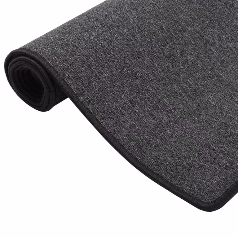 Berkfield Home Anthracite and Black Carpet Runner, W: 80 cm, L: 300 cm