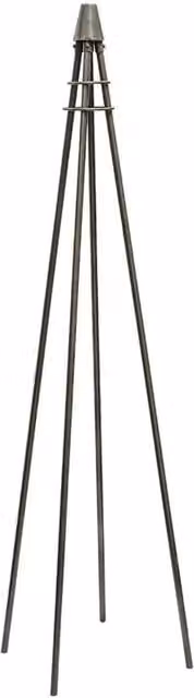 Lemon Pavilion Furniture and Decor Silver Mild Steel Outdoor Climber Obelisk Tripod, W30 x D30 x H120 cm – 1