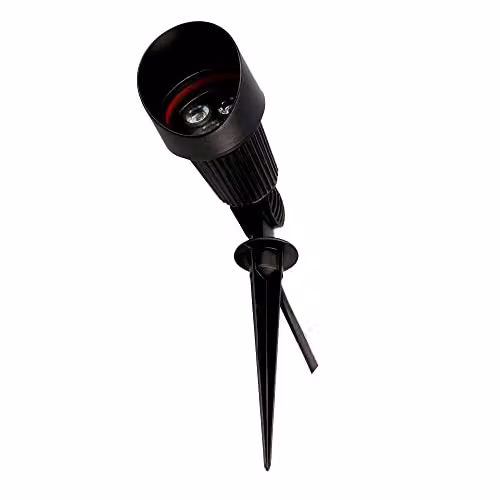 Netlighting Minimal Green LED 3 Light Outdoor Spotlight in Black IP65