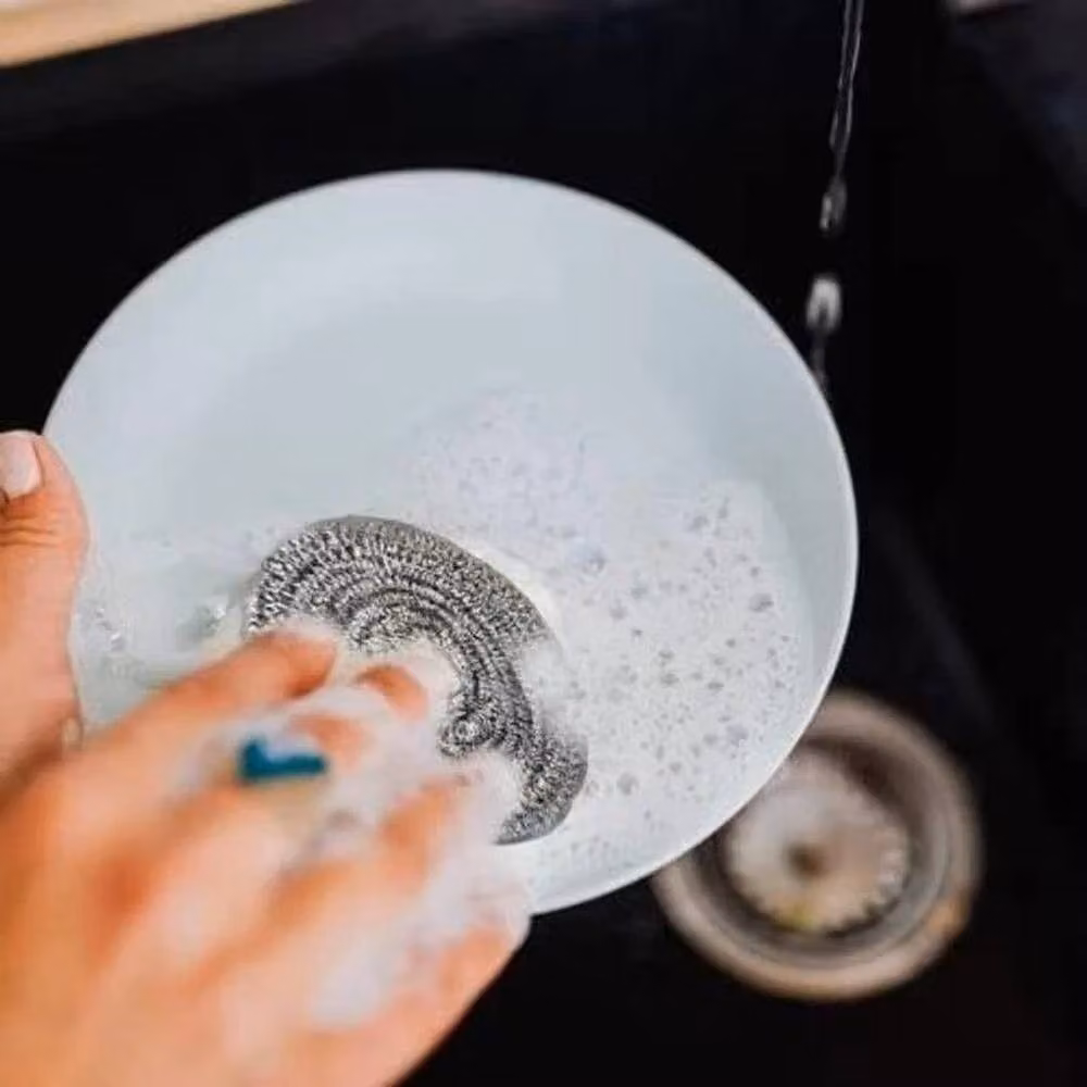 EONLION Stainless Steel Kitchen Scourers, 16 Pieces, Silver – 5