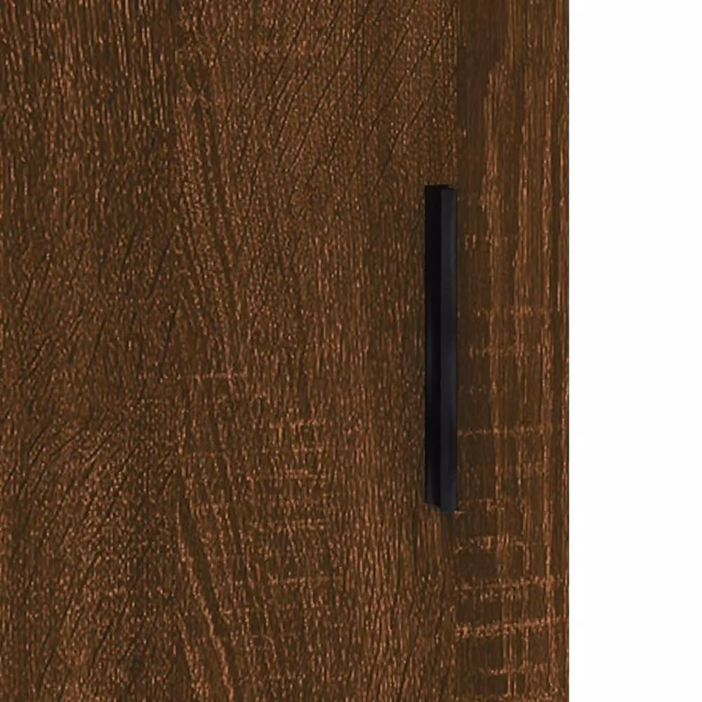 Berkfield Home Wall Mounted Cabinet in Brown Oak, W/D/H: 69.5 x 34 x 90 cm – 6