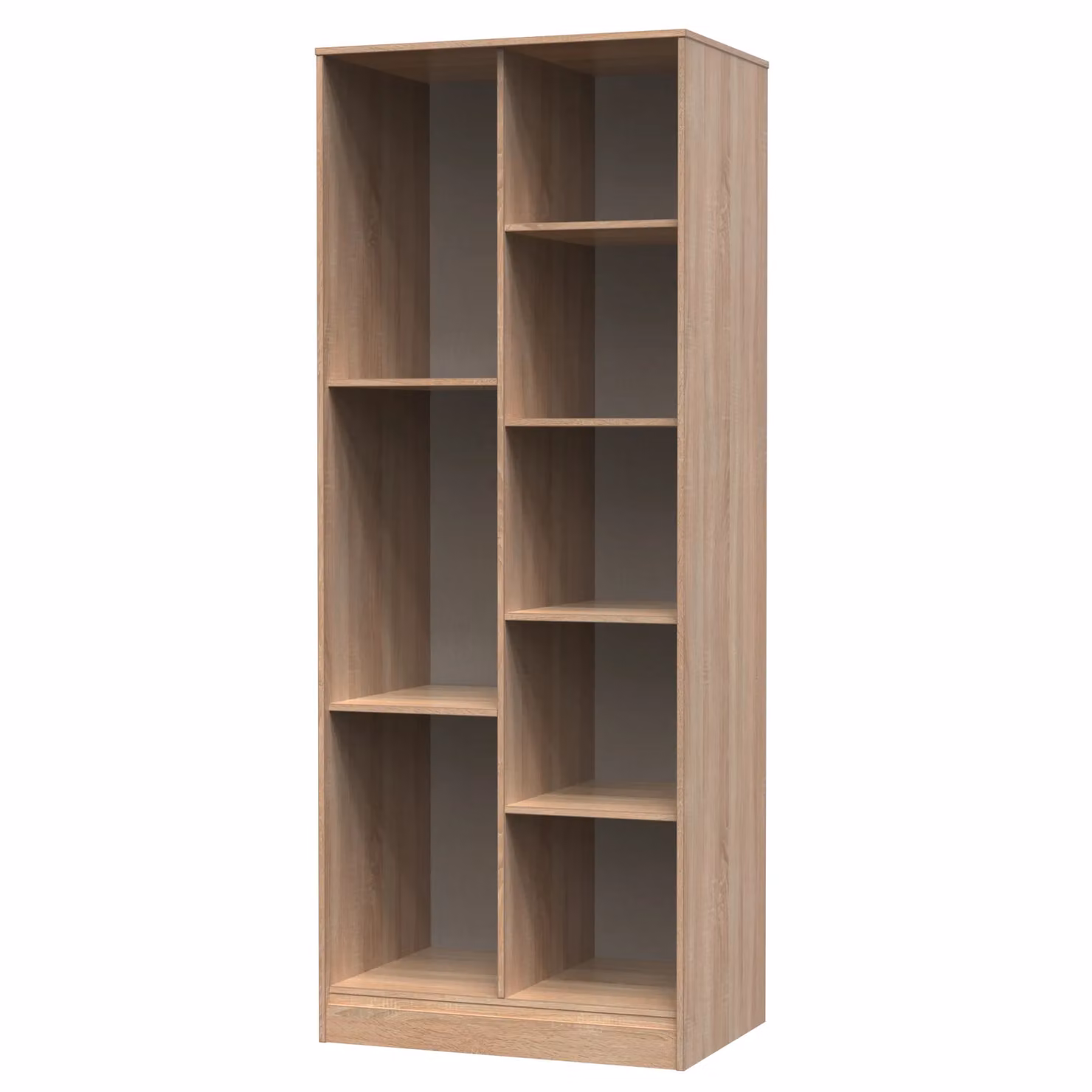 2 U Holborn Ready Assembled Tall Shelf Unit in Light Oak – 2