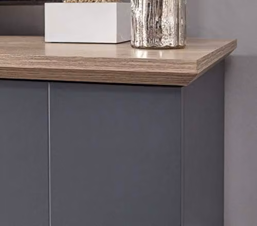 GFW Kendal Large TV Cabinet in Blue and Oak, W: 150.0 cm, H: 48.0 cm, D: 39.0 cm – 5