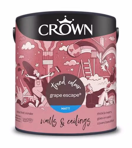 Crown Grape Escape Matt Emulsion Purple 2.5l – 2