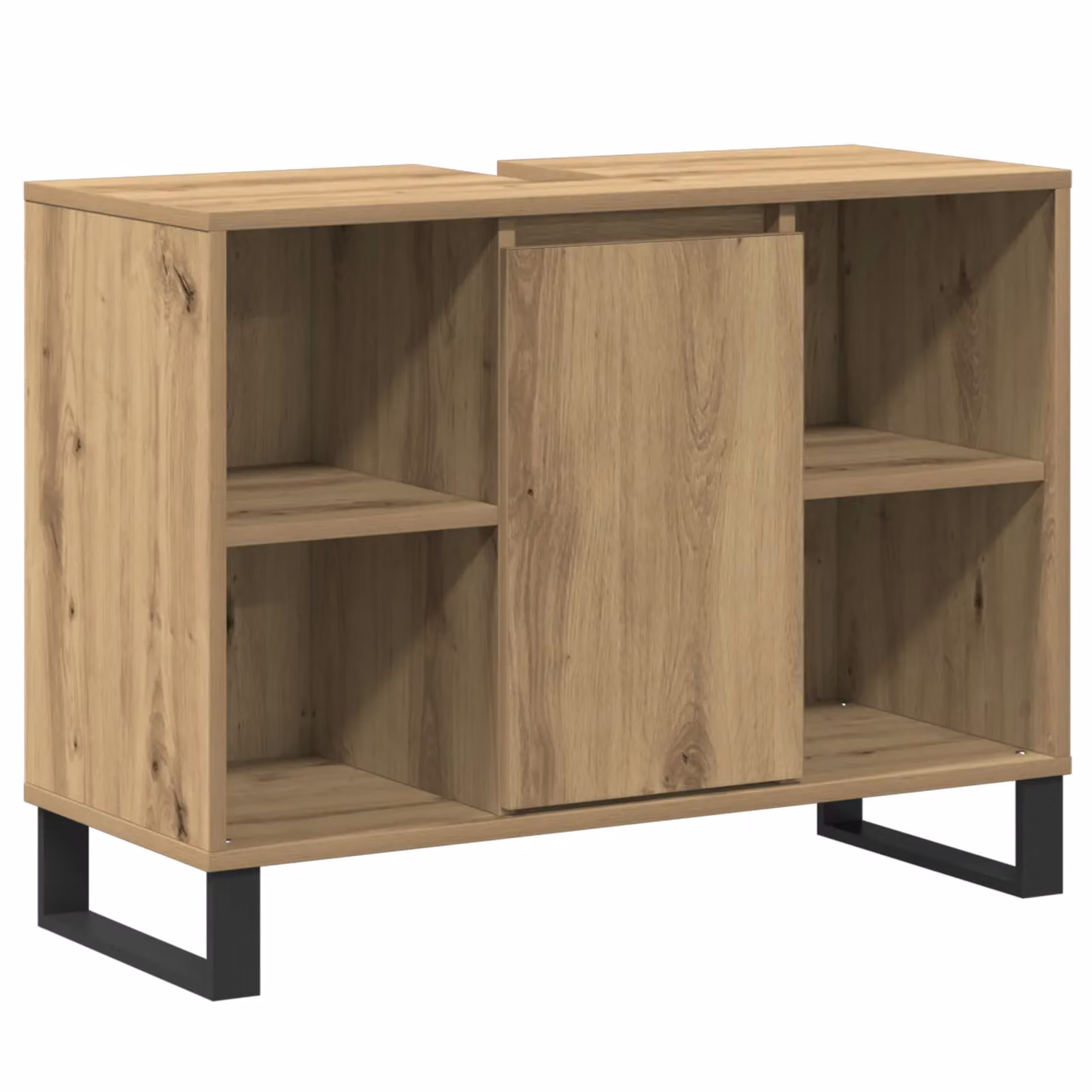 Berkfield Home Artisan Oak Freestanding Bathroom Vanity in Brown – 2
