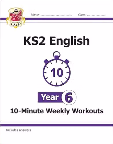 CGP KS2 Year 6 English 10-Minute Weekly Workouts for SATs Practice