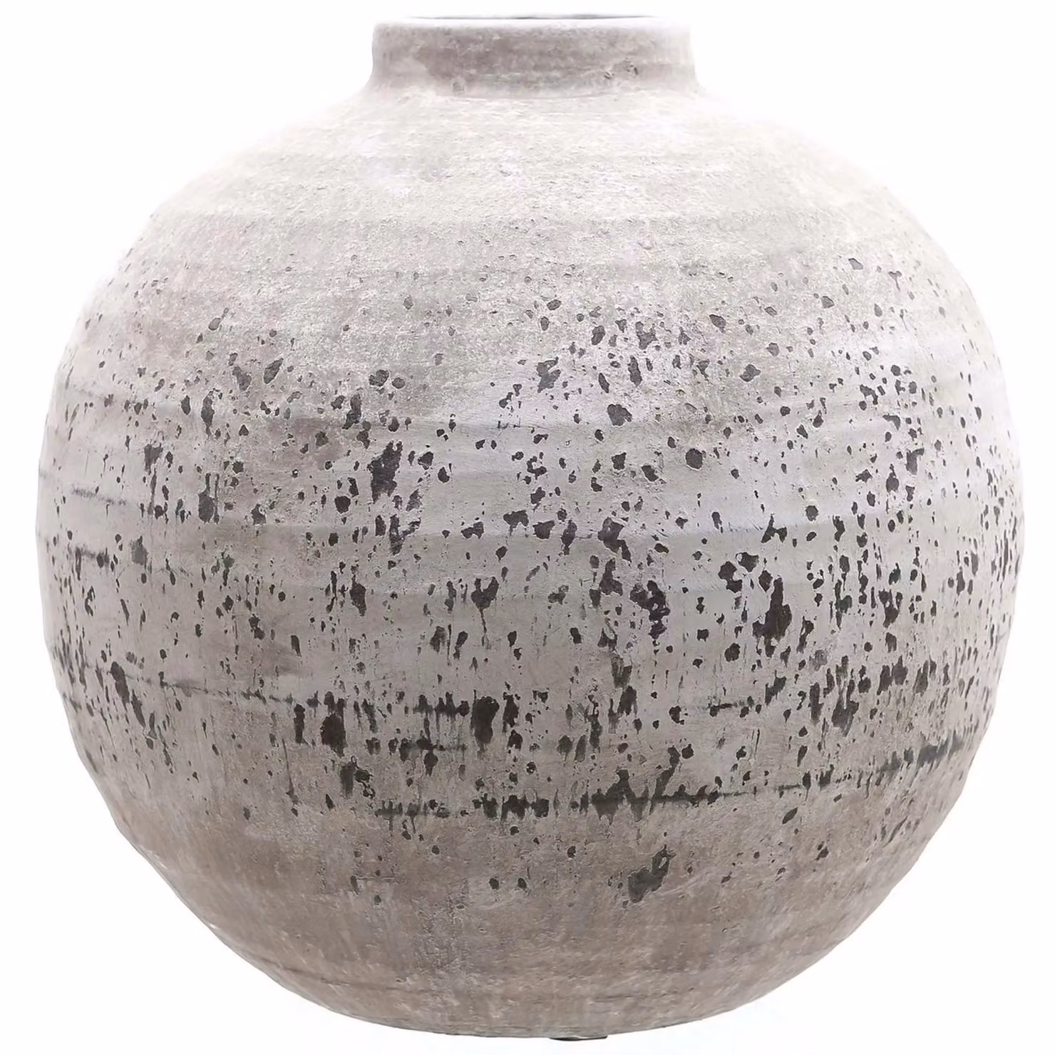 Hill Interiors Tiber Stone Ceramic Vase in Beige – 1