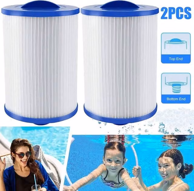 FLAVORA 2-Piece White Hot Tub Filter Cartridge Set – 1