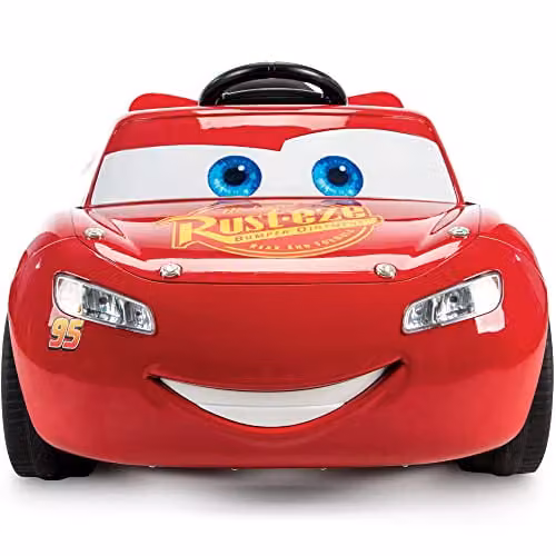 Huffy Disney Cars Lightning McQueen Electric Ride On Car with Lights and Sounds, Red – 4