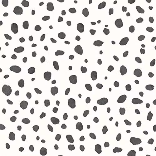 Holden Decor Dalmatian Animal Print Paper Wallpaper in Black and White