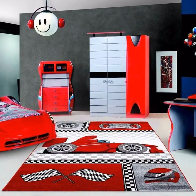 Bravich LTD Red Cars Kids Rug, W: 160 cm, D: 230 cm – 1