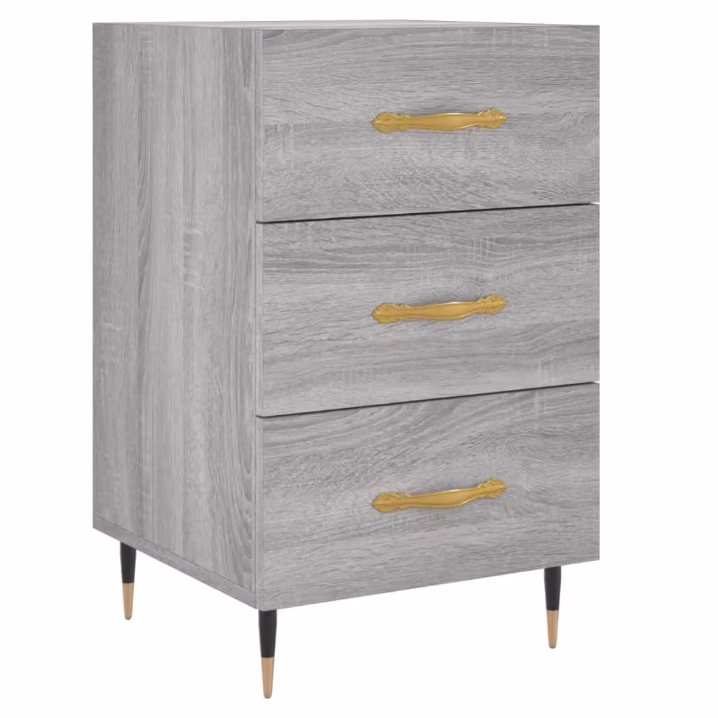 Berkfield Home Grey Sonoma Bedside Cabinet W/D/H: 40 x 40 x 66 cm – 2