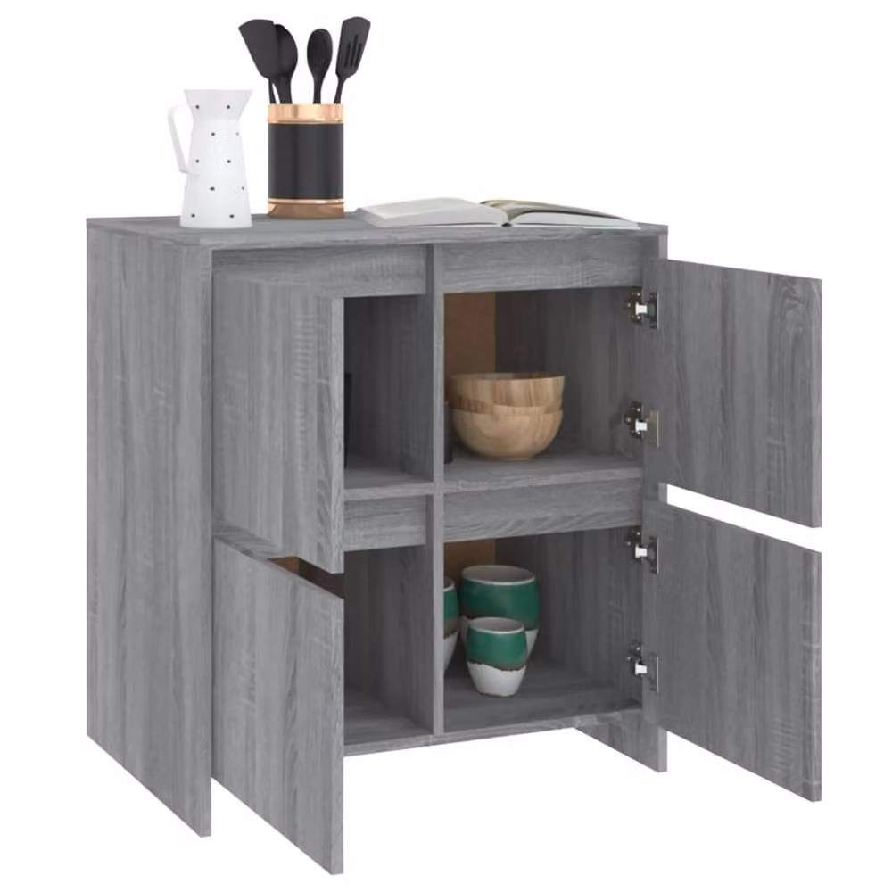 Berkfield Home Grey Sonoma Sideboard in Engineered Wood W/D/H: 70 x 41 x 75 cm – 3