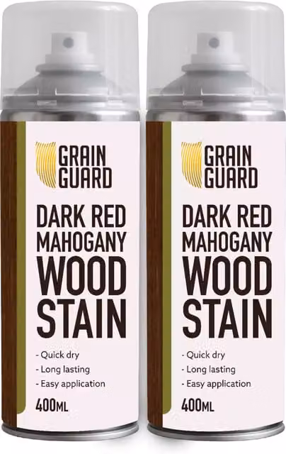 Grain Guard Water Based Wood Stain Spray in Red Mahogany 0.4 l