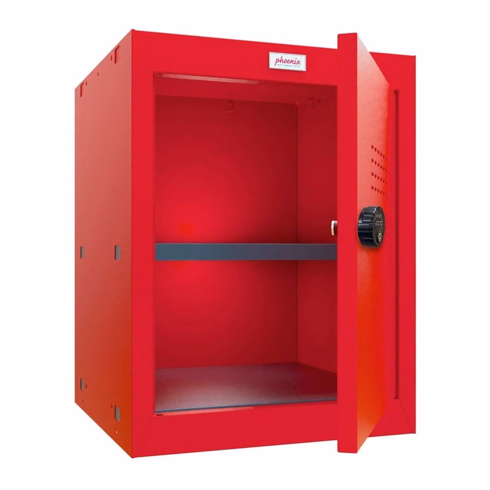 Phoenix Safe Company Size 2 Red Cube Locker CL0544RRC with Combination Lock and 66 Litre Capacity – 2
