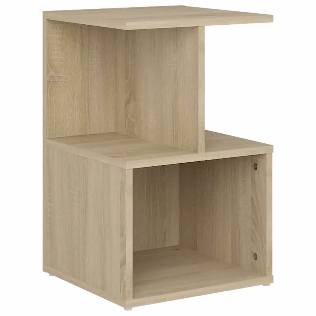 Berkfield Home Bedside Cabinet in Sonoma Oak Brown, W/D/H: 35 x 35 x 55 cm – 2