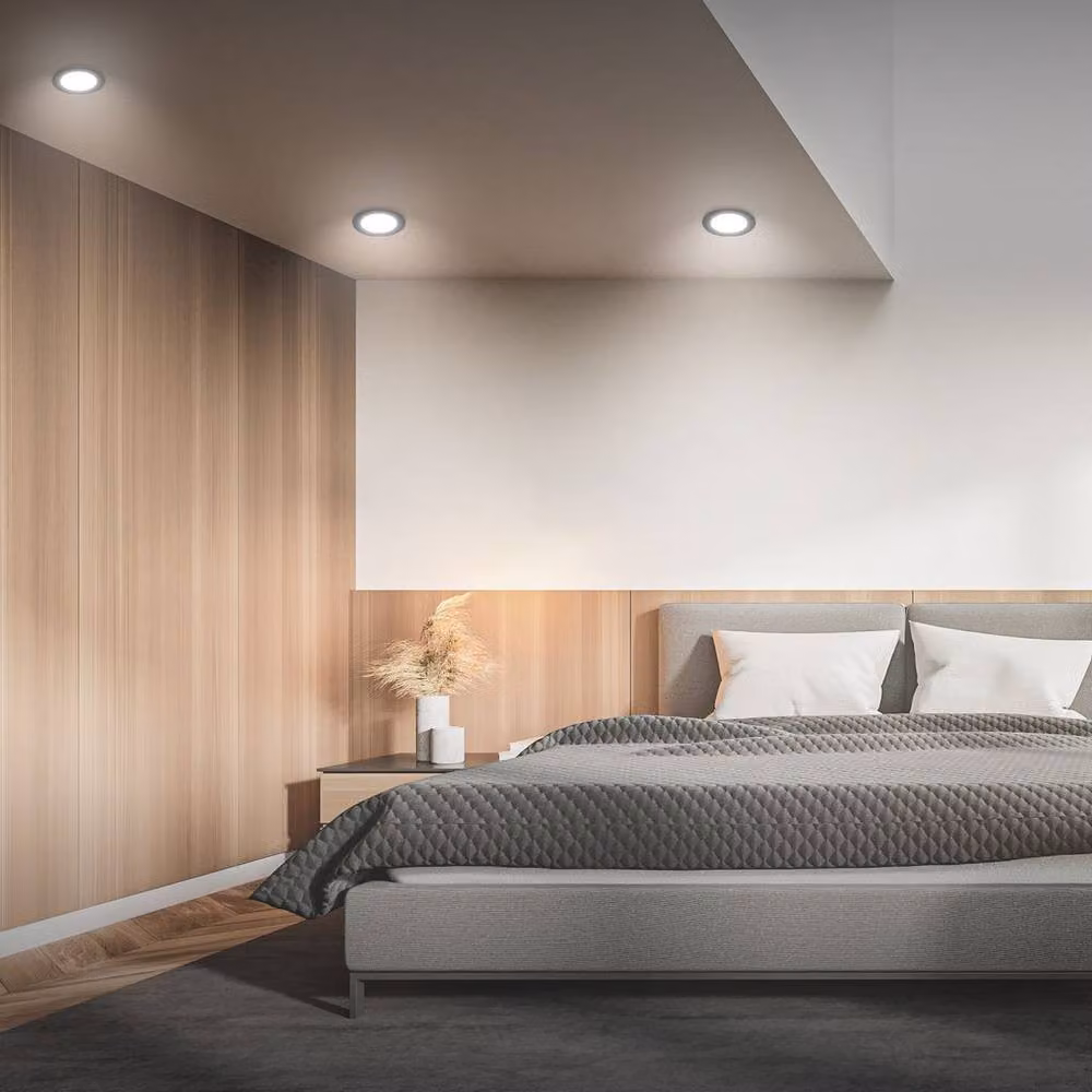 Briloner Set of 3 Recessed LED Downlights, Neutral White, Black, W/D/H: 12 x 12 x 2.8 cm – 5