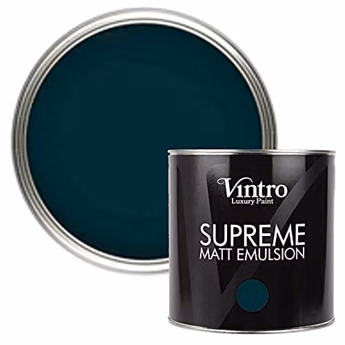 Vintro Luxury Matt Emulsion Multi Surface Paint in Hackfall Dark Green, 1 Litre – 2