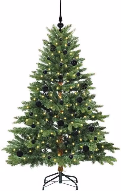 Berkfield Home Beautiful Green Artificial Christmas Tree with 150 LEDs, Height: 150 cm