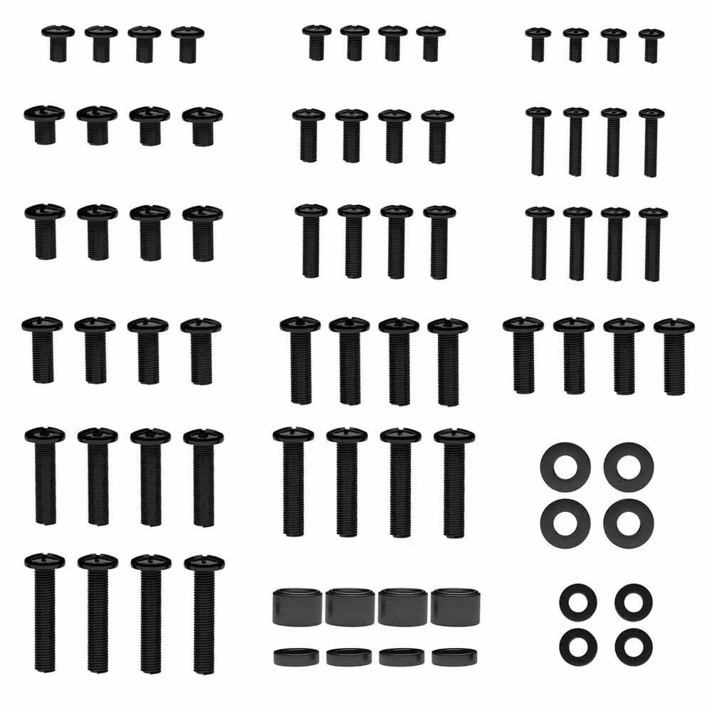 SPETLEK Universal TV Mounting Screws and Washers, Black – 1