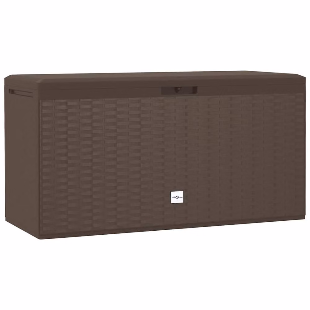 Berkfield Home Garden Storage Box in Brown, W/D/H: 114 x 47 x 60 cm – 3