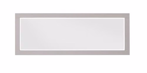 Baumhaus Greystone Extra Long Rectangular Wall Mirror in Grey, H 55 cm x W 55 cm x D 1 cm