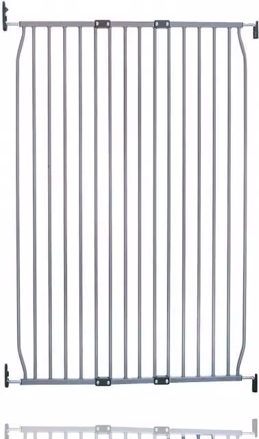 Safetots Extra Tall Eco Screw Fit Extendable Baby Gate, Grey, Width: 90 cm - 100 cm